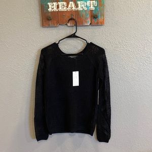 NWT sheer mesh Crewneck